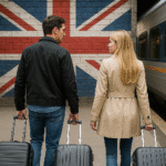 UK brain drain illustration – skilled workers leaving Britain